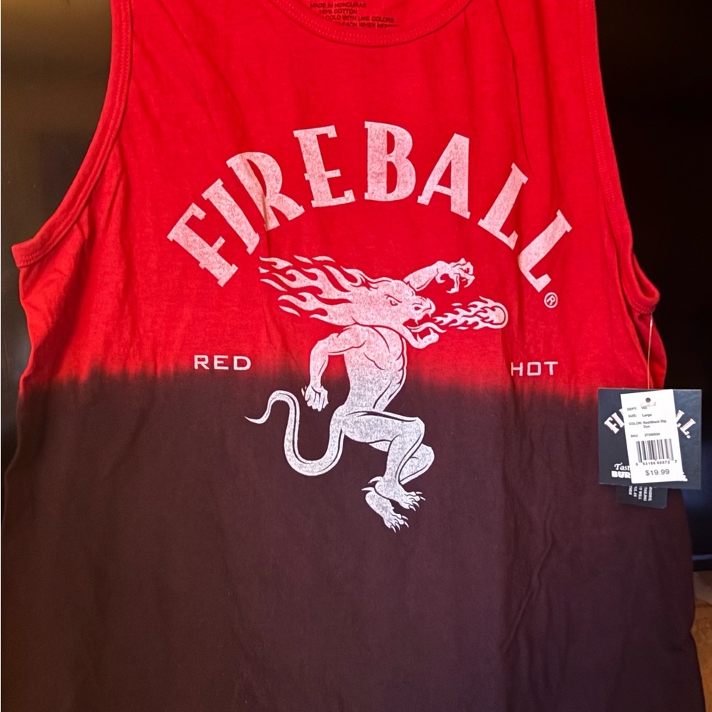Red and Black Men's Tank Top